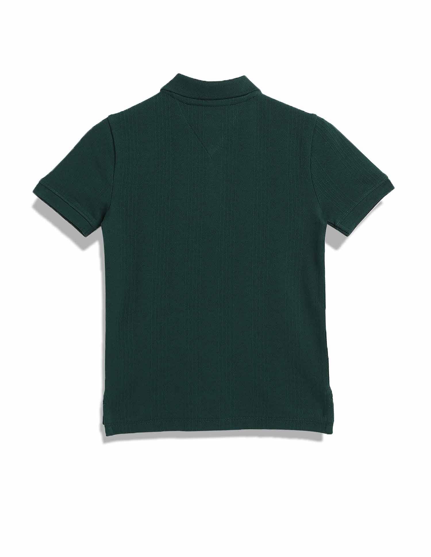 Tommy Hilfiger Kids Boys Solid Regular-Fit Cotton Polo T-Shirt