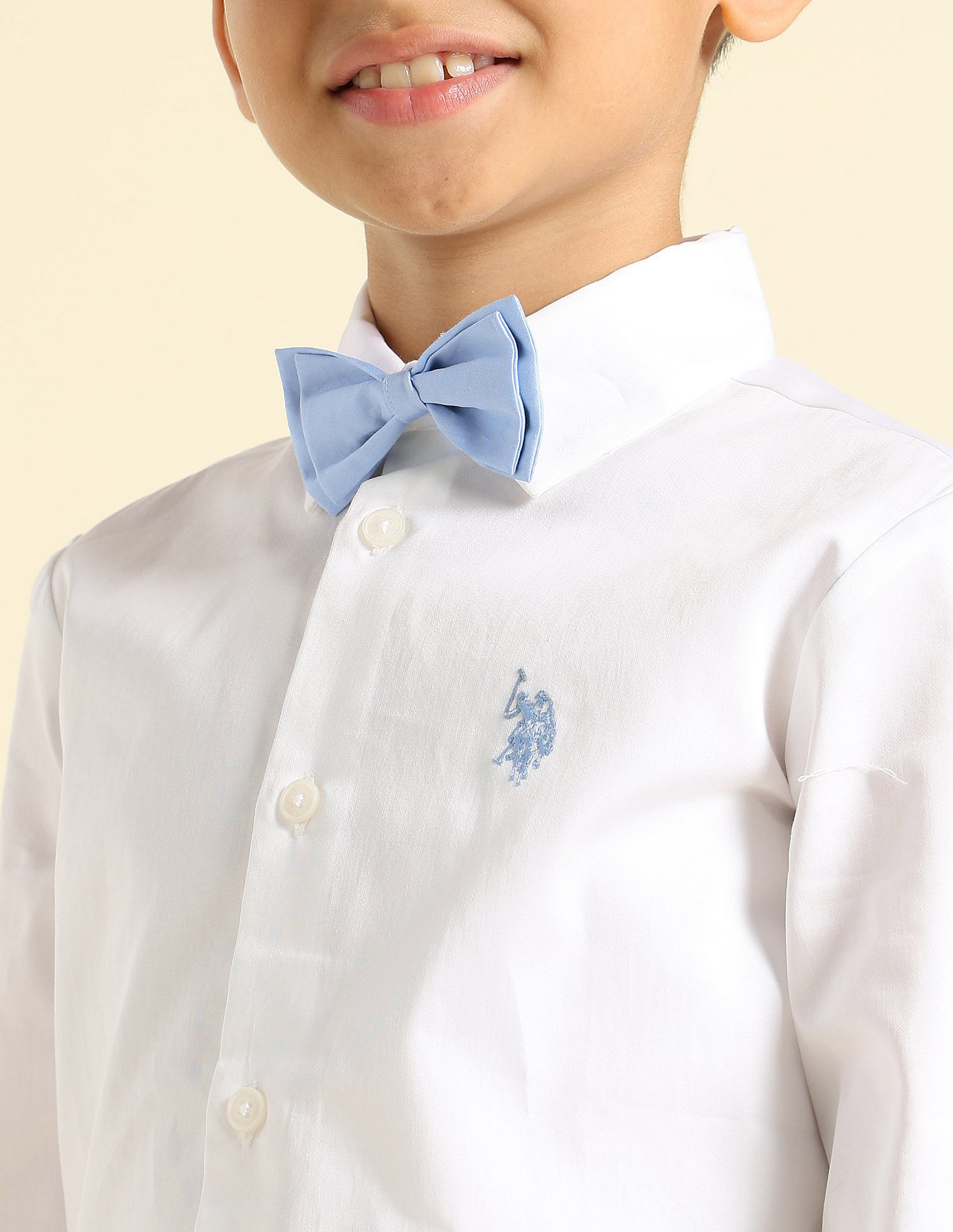 U.S. Polo Assn. Kids Boys Pure Cotton Satin Shirt