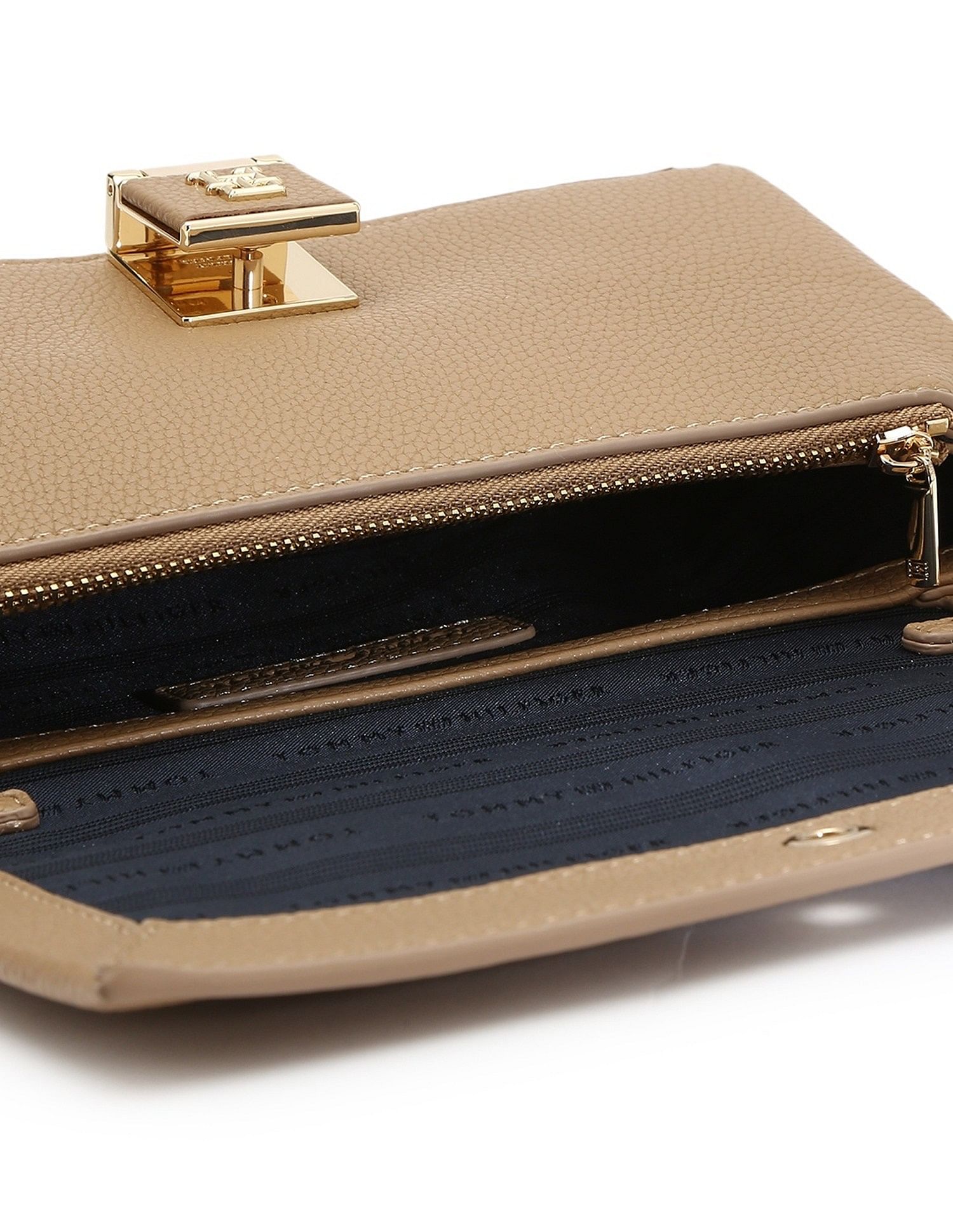 Tommy Hilfiger Solid Khaki Pu Sling Bag