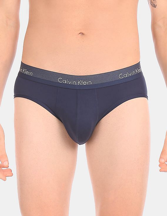 Buy Calvin Klein Underwear Men Navy Elasticized Waist Patterned