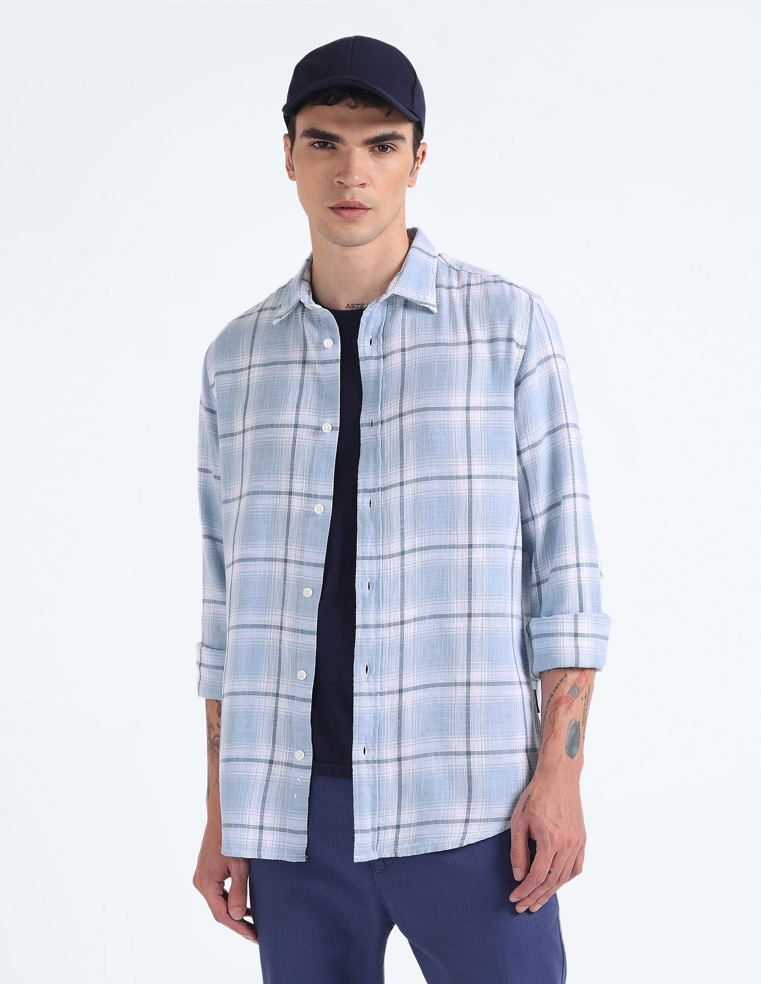 Flying Machine Tartan Check Slim Shirt
