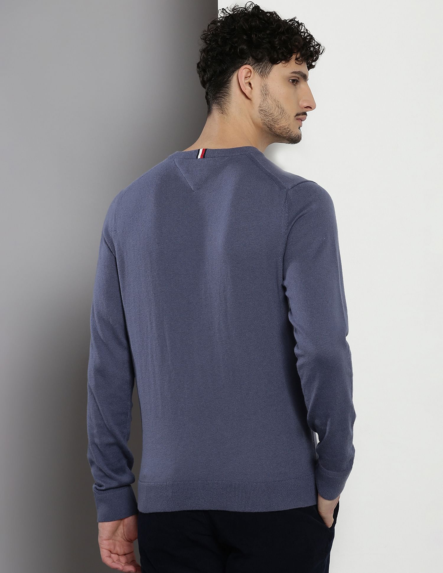 Tommy Hilfiger V-Neck Organic Cotton Sweater