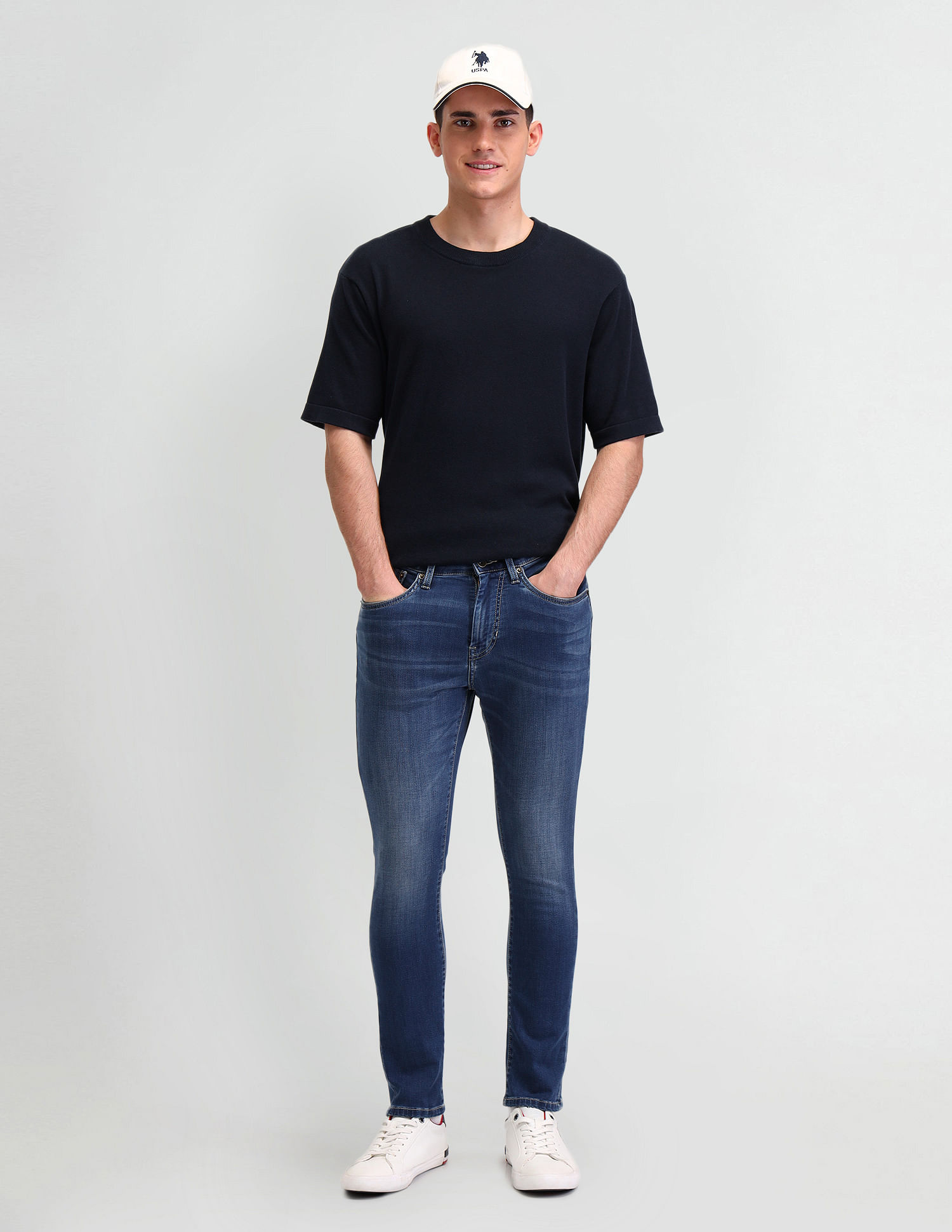 U.S. Polo Assn. Denim Co. Henry Tapered Cropped Fit Blue Jeans