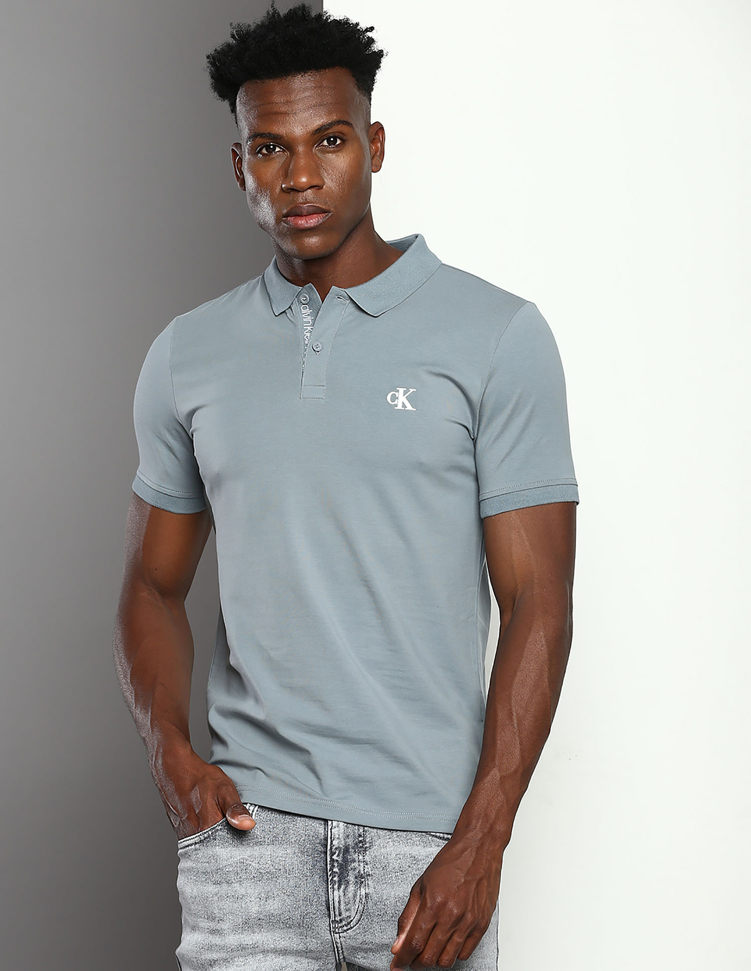 Calvin klein on sale slim fit polo