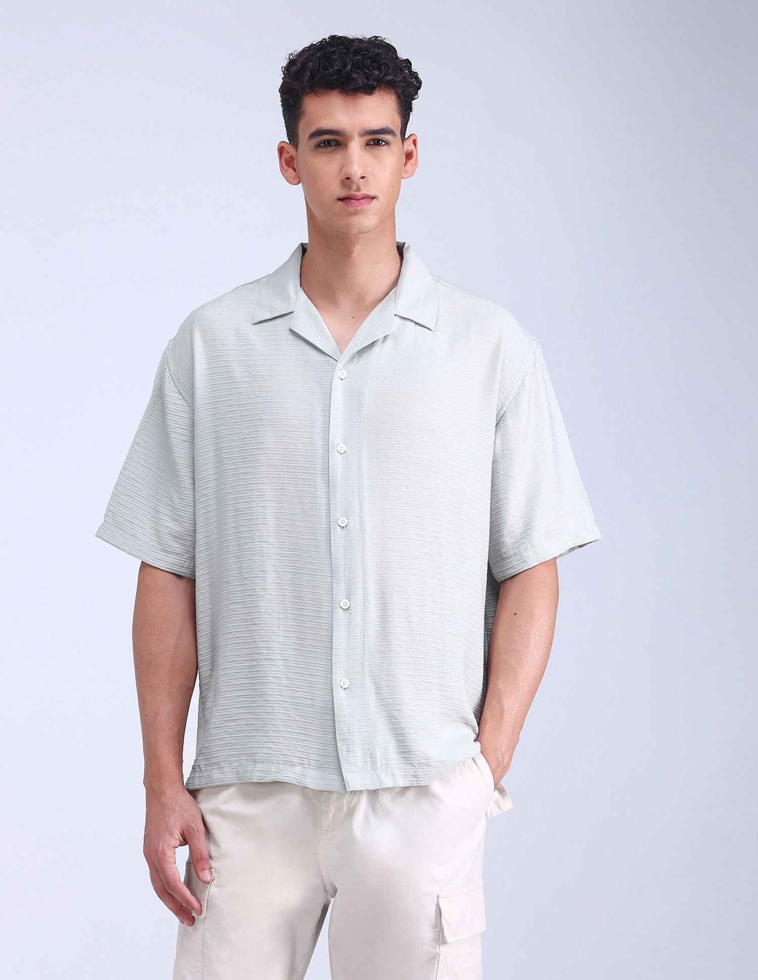 Flying Machine Oversized Fit Twill Shirt