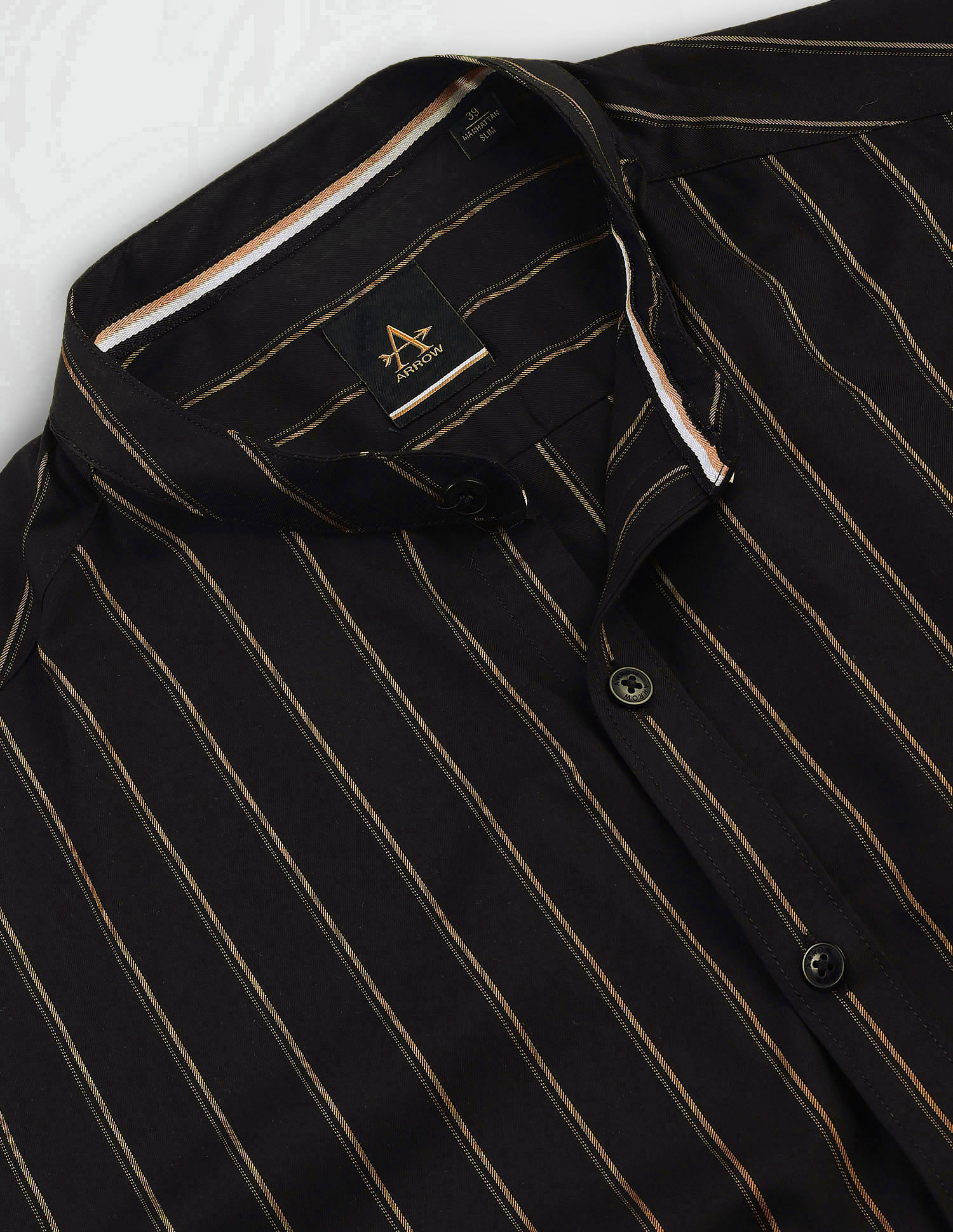 Arrow Sport Mandarin Collar Cotton Shirt