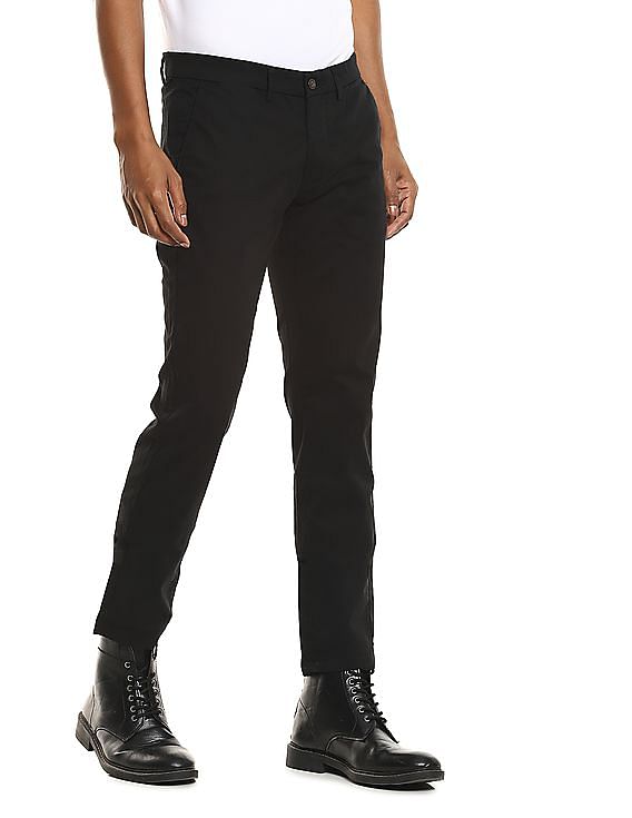 Fitlander Premium Sports Trousers For Men - Black - GS7