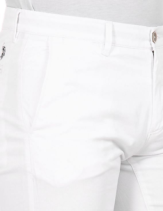 U.S. Polo Assn. Flat Front Solid Casual Trousers