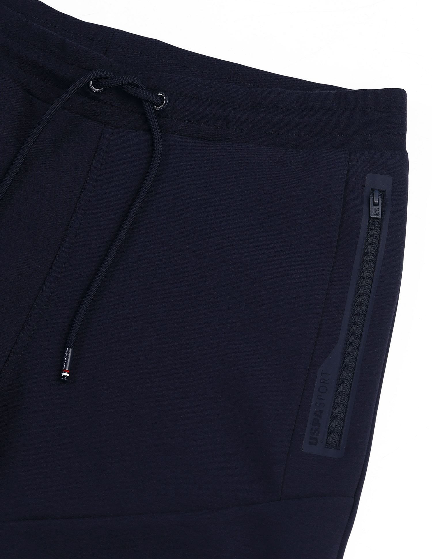 USPA Active Solid Slim Fit Active Shorts