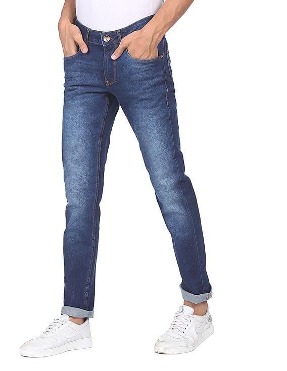 Buy Flying Machine Men Blue Mid Rise 