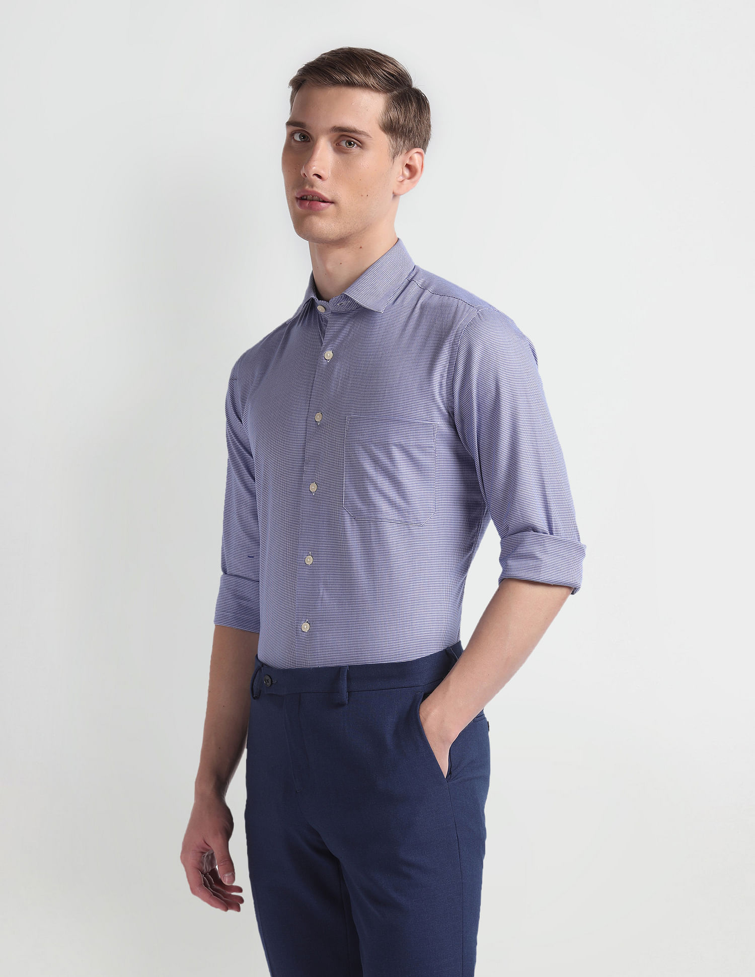Arrow Houndstooth Regular Fit Shirt