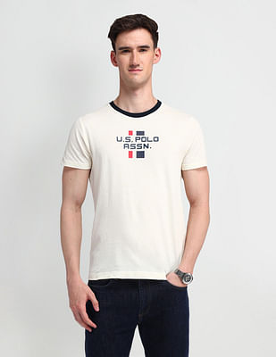 U S Polo Assn Denim Co Brand Printed Muscle Fit T-Shirt