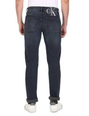 Buy Calvin Klein Jeans Men Blue Body Slim Fit Washed Jeans - NNNOW.com