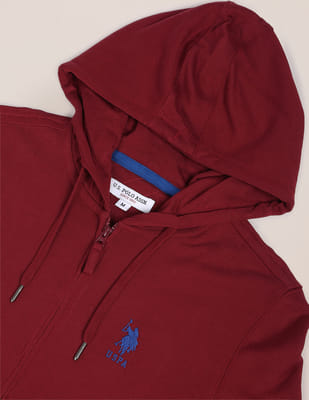 Buy Polo Solid Hooded Sweatshirt