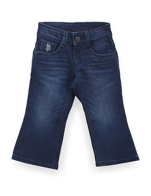 U S Polo Assn Kids Boys Bootcut Fit Blue Jeans