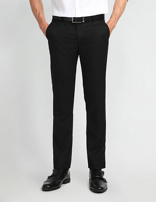 Arrow Mid Rise Carson Tapered Fit Trousers