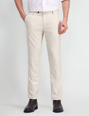 Arrow Tapered Fit Mid Rise Trousers