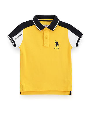 U S Polo Assn Kids Boys Colour Block Polo Shirt