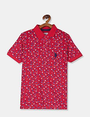 New Kids Print Tip Collar 100% Baumwolle Assn Polo t-Shirt Top