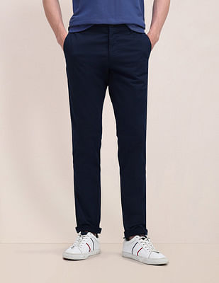 U S Polo Assn Austin Fit Solid Trousers