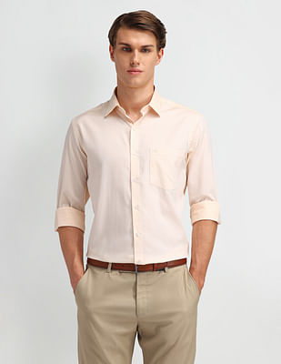 Arrow Textured Slim Fit Shirt