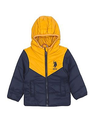 U S Polo Assn Kids Colour Block Puffer Jacket