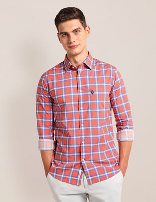 U S Polo Assn Tartan Check Tailored Regular Fit Shirt