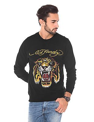 tiger print sweatshirt