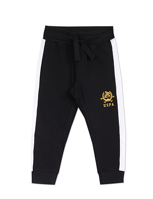 U S Polo Assn Kids Taped Logo Cotton Joggers