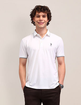 U S Polo Assn Solid Slim Fit Polo Shirt