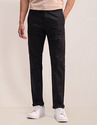 U S Polo Assn Denver Slim Fit Solid Trousers