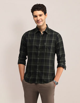 U S Polo Assn Midscale Checked Tailored Fit Shirt