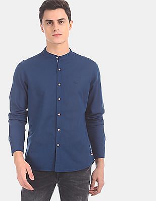 dark blue shirt casual