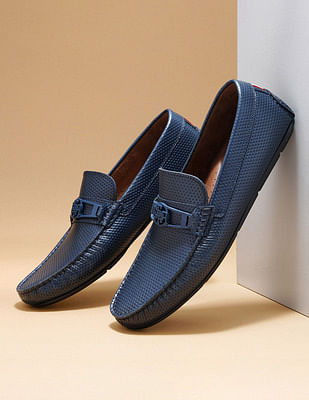 U S Polo Assn Men Perforated Leather Merren Loafers