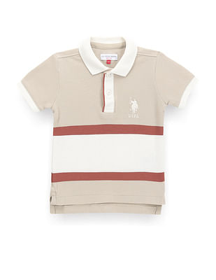 U S Polo Assn Kids Boys Colour Block Polo Shirt