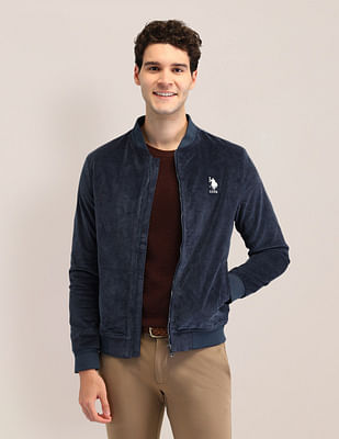 U S Polo Assn Textured Regular Fit Jacket