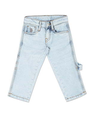 Gucci - White Web Stripe Denim Jeans | Childrensalon