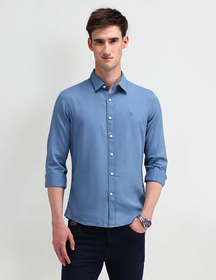 U S Polo Assn Denim Co Slim Fit Solid Shirt