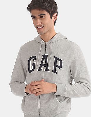 gap hoodie gray