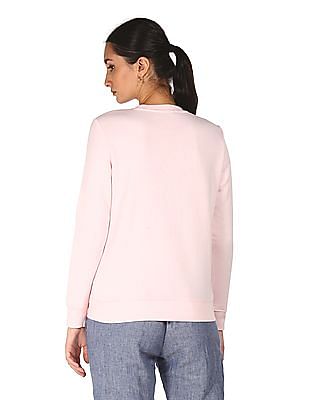 Tommy hilfiger pink deals sweatshirt womens