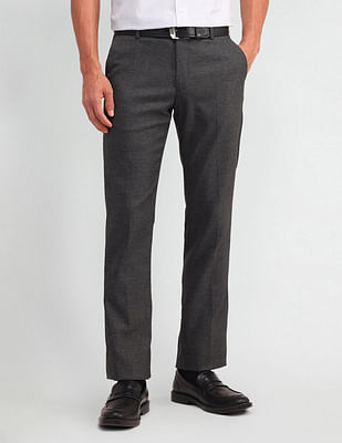 Arrow Slim Fit Textured Trousers