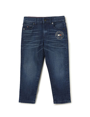 Tommy Hilfiger Kids Boys Modern Straight Mid Rise Jeans