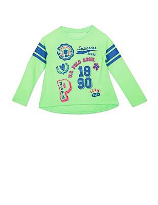 U S Polo Assn Kids Long Sleeve Graphic Print T-Shirt