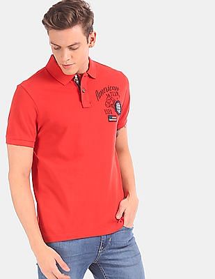 us polo t shirt red