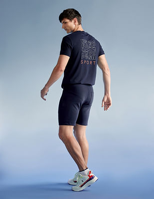 Uspa Active Brand Print Slim Fit Active T-Shirt