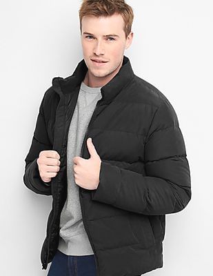 gap heavyweight down hooded puffer jacket
