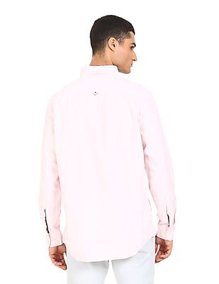 Buy Tommy Hilfiger Men Pink Relaxed Ithaca Striped Casual