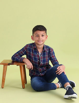 U S Polo Assn Kids Boys Regular Fit Twill Shirt