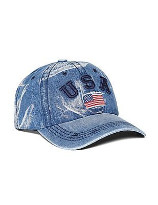 washed denim cap