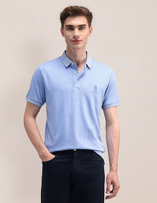 U S Polo Assn Slim Fit Solid Polo Shirt